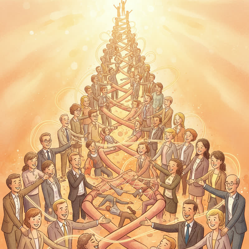 Career advancement built on connections and relationships, not solitary effort